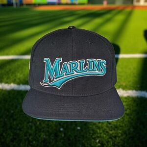 Florida Marlins Tailsweep Pro Standard Snapback Hat